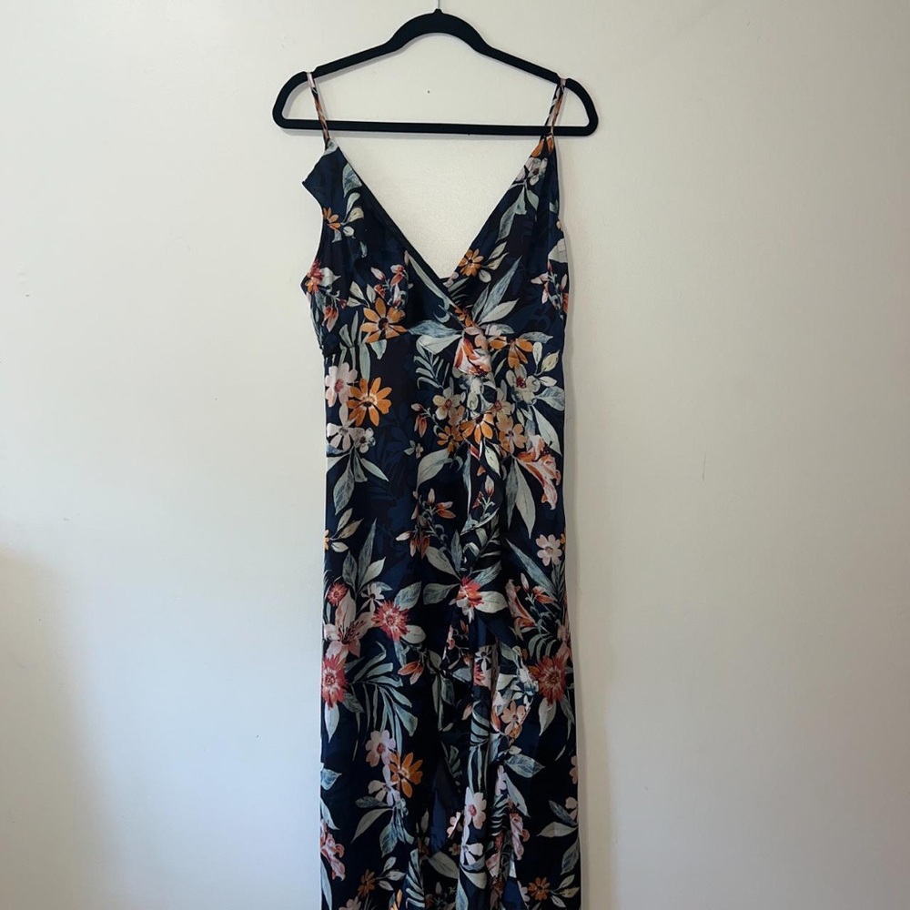 Floral Spaghetti Strap Maxi Dress